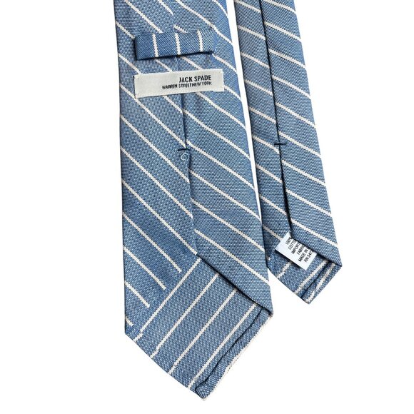 Jack Spade Tie Warren Street New York Striped Oxford Cloth Handmade Tie USA NWOT - Picture 6 of 7